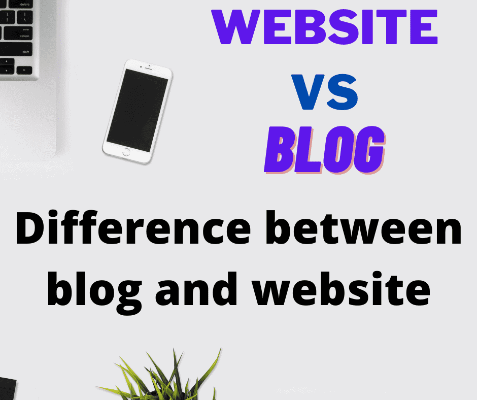 Difference between blog and website