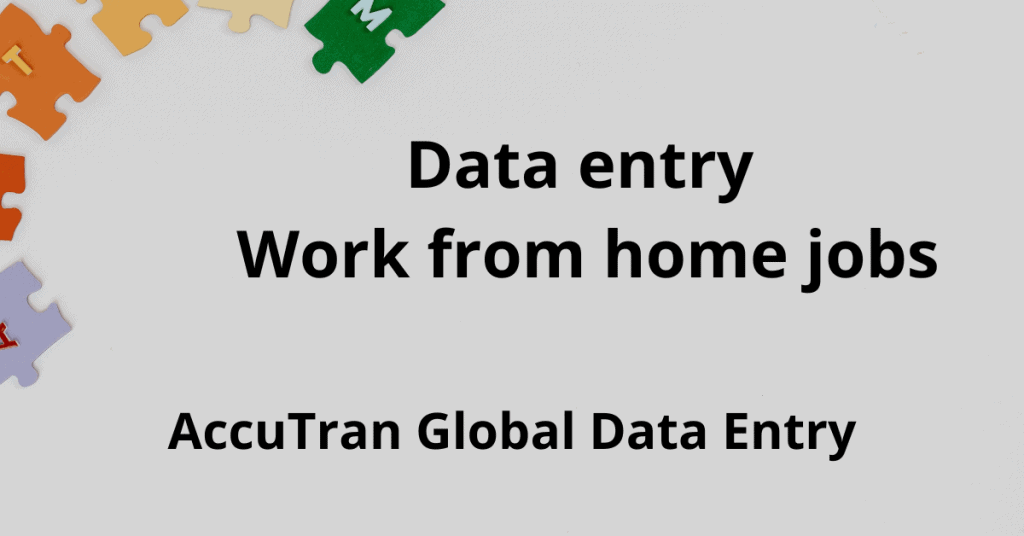 legitimate data entry work from home jobs