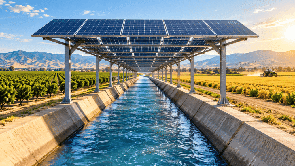 solar psolar panels over canalsanels over canals